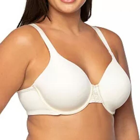 Vanity Fair Beauty Back Full Figure Smoothing Underwire Bra 36D Ivory White - Picture 1 of 6